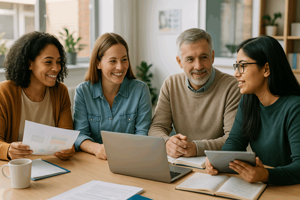 UK teachers sharing resources and support together
